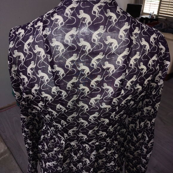 ANTHROPOLOGIE Maeve monkey shirt - Picture 5 of 7